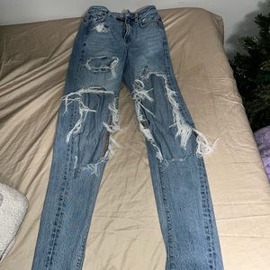 American Eagle Highest Rise Mom Jeans Size 000